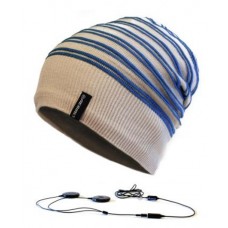 Whistler Cream-Blue,muts met ingebouwde headphones
