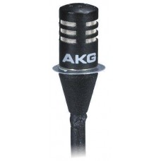 Sweat resistant lavalier mic, black , incl phantom