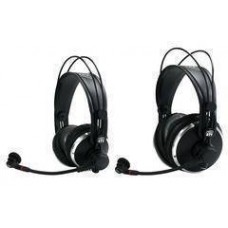 Closed-back prof. headset for broadcast+recording