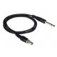 Guitar cable L connector to mono jack