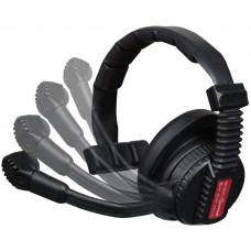 Single Muff Headset with rotatable microphone boom