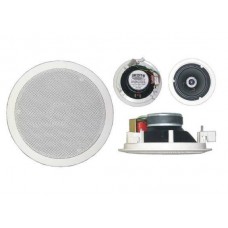 2-weg inbouwluidspreker rond, 100 v, 20w black