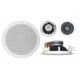 dual-cone inbouwluidspreker rond,100V,6W,white