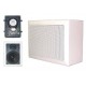 ABS 2-weg opbouwluidspreker, rechthoekig, 100V, 6W