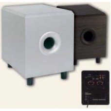 Actieve subwoofer, 100w, zilvergrijs, per stuk