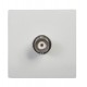 Cover plate BTicono standard + BNC socket - white