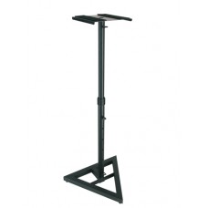 speaker stand, black for monitors, adj. height