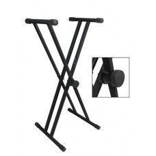 keyboard stand, black, XX-model, twist lock