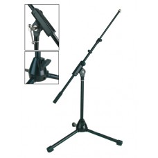 microphone stand, telesc.boom, black