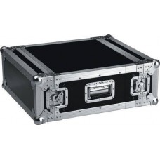 Flightcase 4U met kofferdeksel voor-en achteraan