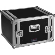 Flightcase 8U met kofferdeksel voor-en achteraan