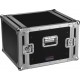 Flightcase 8U met kofferdeksel voor-en achteraan