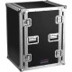 Flightcase 16U met kofferdeksel voor- en achteraan
