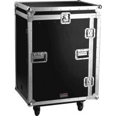 Combo flightcase 11U horizontaal met H: 16U