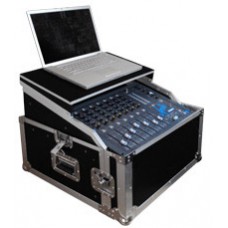 Flightcase for laptop and 19inch 2HE