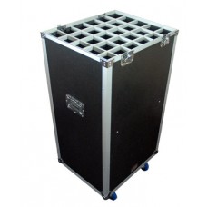 Flightcase for 20 microphones stands
