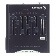 DMX Controller 6 channels + master
