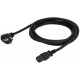 Cable 3x1.5mm 2m from Schuko Straight to IEC Femal
