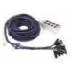 8 Way XLR Stagesnake 15mtr chrome