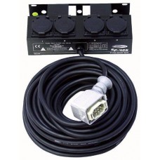 4 Way Schuko Socketbox with 15m Cable