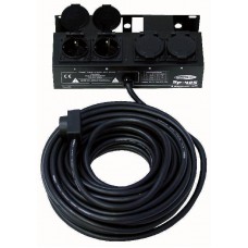 4 Way Schuko Socketbox with 15m Cable