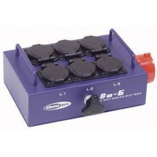 BO-6-PW Break-out Box CEE 16A 5 Pint to 6 Schukos