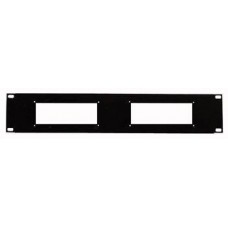 19inch Panel 2HE - 2 Holes for 16 Pin Multiconn.