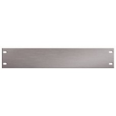 19inch Blindpanel 2HE Aluminium Brushed