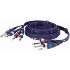 4 Jack to 4 Jack Effectcable 3m