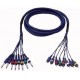 Studiosnake  8 Way Jack Mono to RCA Connector 6m