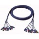 Studiosnake 8Way RCA Connector to RCA Connect. 3m