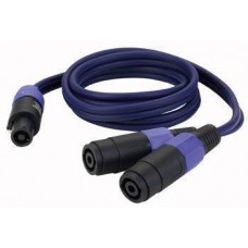 2 Speaker Female to 1 Speakon Male 150cm