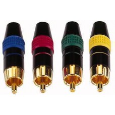 RCA Plug   Gold Plated Blue