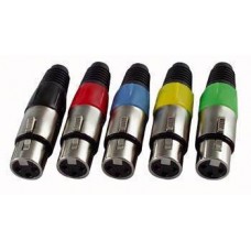 N-CON Mini XLR Plug 4 Pole Nikkel Female