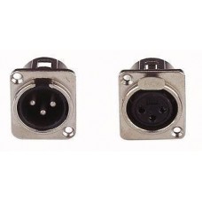 XLR Chassis 3 Pole Nikkel Female
