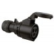 CEE 16A 240V 3p 6h Male Black Turbo-twist IP44