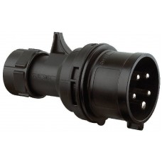 CEE 16A 380V 5p 6h Male Black twist IP44