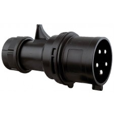 CEE 32A 380V 5p 6h Male Black turbo twist IP44