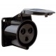 CEE 32A230V 3p 6h flanged socket straight fem IP44