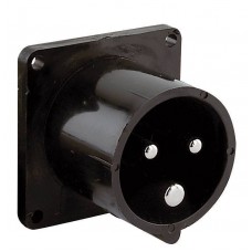 CEE 16A230V 3p6h flanged socketstraight male IP44