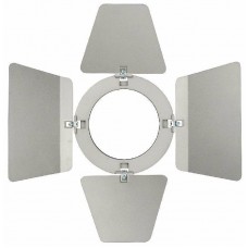 Barndoor for compact studio-beam silver