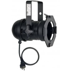 LED Par 36 pinspot 6x 1W LED 10 degr Black