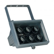 LED Floodlight 6x1W red 40 degree lens