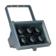 LED Floodlight 6x1W yellow 40 degree lens