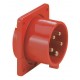 CEE Form 63A 5 Pin Socket Male