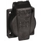 Chassis Connector Black with Cover