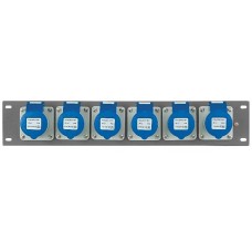 PDP-1663 19inch Panel with 6X CEE 16A 3 pole
