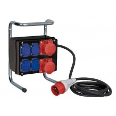 Powersplit 3 CEE 16A 4 x Schuko, 2xCEE 16A 5P