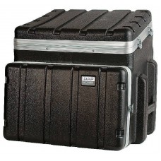 ABS Mobile DJ Case 10u Top, 6u Front, 8u Back