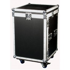Flightcase 19inch rack 12HE High with Toploading.